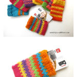 Colorful Gift Card Holders Free Knitting Pattern