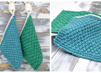 Easy Dishcloth Free Knitting Pattern and Video Tutorial