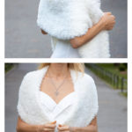 Faux Fur Wedding Shawl Knitting Pattern