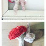 Mushroom and Toadstool Free Knitting Pattern