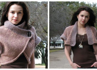 Nob Hill Shrug Free Knitting Pattern