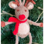 Reindeer Ornament Free Knitting Pattern