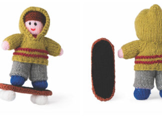 Skateboarder Doll Free Knitting Pattern