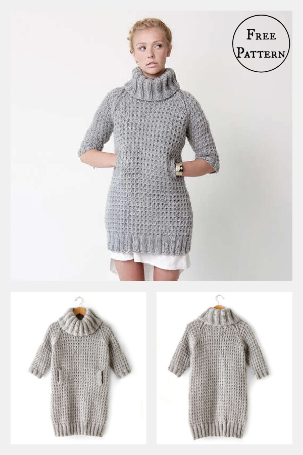A Maze in Dress Free Knitting Pattern