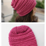 Stretchy Winter Beanie Free Knitting Pattern and Video Tutorial