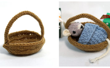 Walnut Shell Basket Free Knitting Pattern