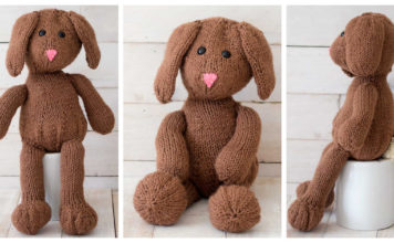 Flat Knit Bunny Free Knitting Pattern