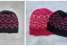 Heart Hat for Valentine's Day Free Knitting Pattern