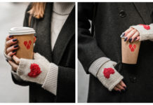 Heart Story Mittens Free Knitting Pattern
