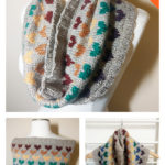 Hearts of Pride Cowl Free Knitting Pattern