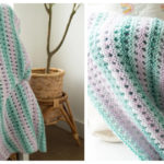 Minna Garter Eyelet Blankie Free Knitting Pattern