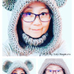 Neck and Face Hoodie Warmer Free Knitting Pattern and Video Tutorial
