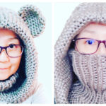 Neck and Face Hoodie Warmer Free Knitting Pattern