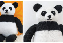 Panda Toy Free Knitting Pattern