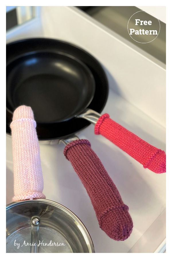 Super Quick Pan Handle Cover Free Knitting Pattern