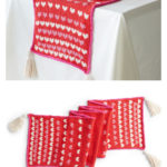 Sprinkle of Love Table Runner Free Knitting Pattern