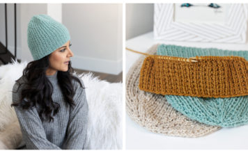 Broken Rib Stitch Beanie Free Knitting Pattern