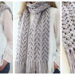 Bulky Lace Scarf Free Knitting Pattern