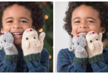 Cat And Mouse Mittens Free Knitting Pattern