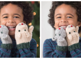 Cat And Mouse Mittens Free Knitting Pattern