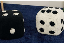 Dice Pillow Free Knitting Pattern