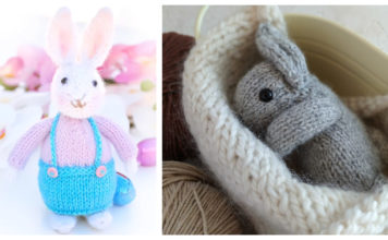 Easter Rabbit Toy Free Knitting Pattern