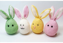 Egg Bunny Free Knitting Pattern