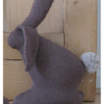 Milk Chocolate Bunny Doorstop Free Knitting Pattern