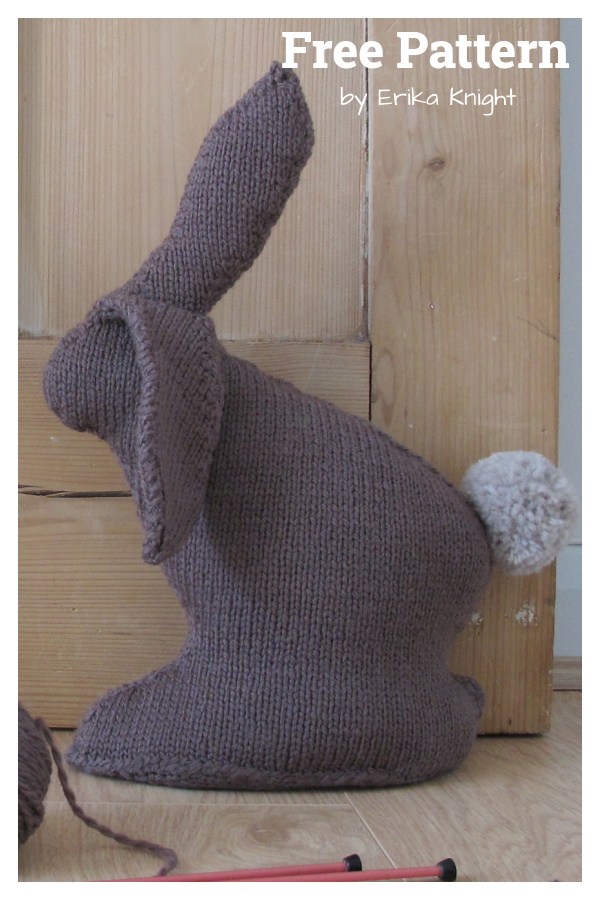 Milk Chocolate Bunny Doorstop Free Knitting Pattern