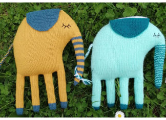 Mr. Ruesselo The Elephant Free Knitting Pattern