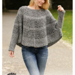 Seashell Search Poncho-Sweater Free Knitting Pattern