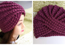 Twisted Turban Hat Free Knitting Pattern and Video Tutorial