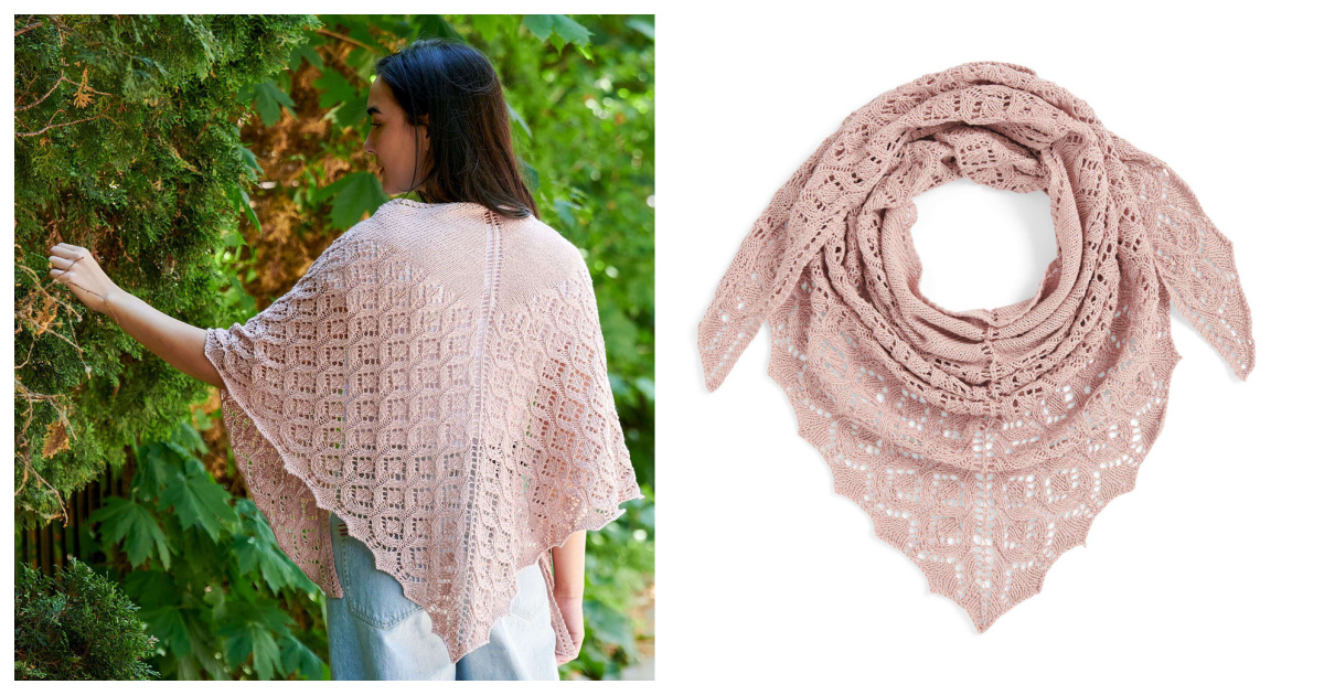 Airy Lace Shawl Free Knitting Pattern