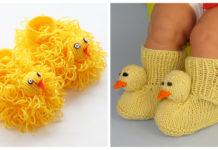 Baby Chick Booties Free Knitting Pattern