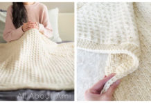 Chunky Dotty Blanket Free Knitting Pattern