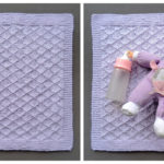 Diamond Brocade Blanket Free Knitting Pattern