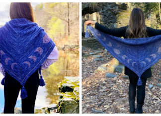 Lunar Love Shawl Free Knitting Pattern