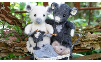 Mouse Anna and Peter Free Knitting Pattern