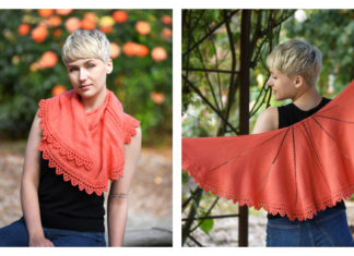 Nautilus Crescent Shawl Free Knitting Pattern