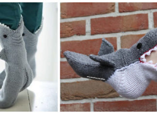 Shark Socks Knitting Patterns