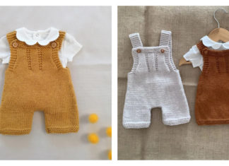 Snow Overalls and Dress Knitting Pattern