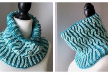 Victoria Brioche Cowl Free Knitting Pattern