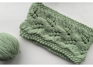 Branching into Spring Headband Free Knitting Pattern