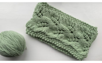 Branching into Spring Headband Free Knitting Pattern