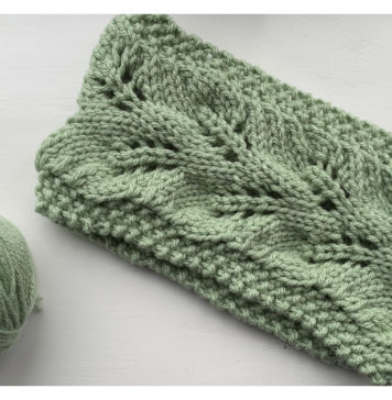 Branching into Spring Headband Free Knitting Pattern