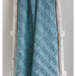 Diagonal Modern Baby Blanket Free Knitting Pattern