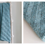 Diagonal Modern Baby Blanket Free Knitting Pattern