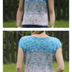 Faded Frenzy Tee Free Knitting Pattern