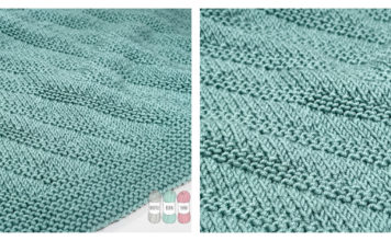 In Fours Baby Blanket Free Knitting Pattern and Video Tutorial
