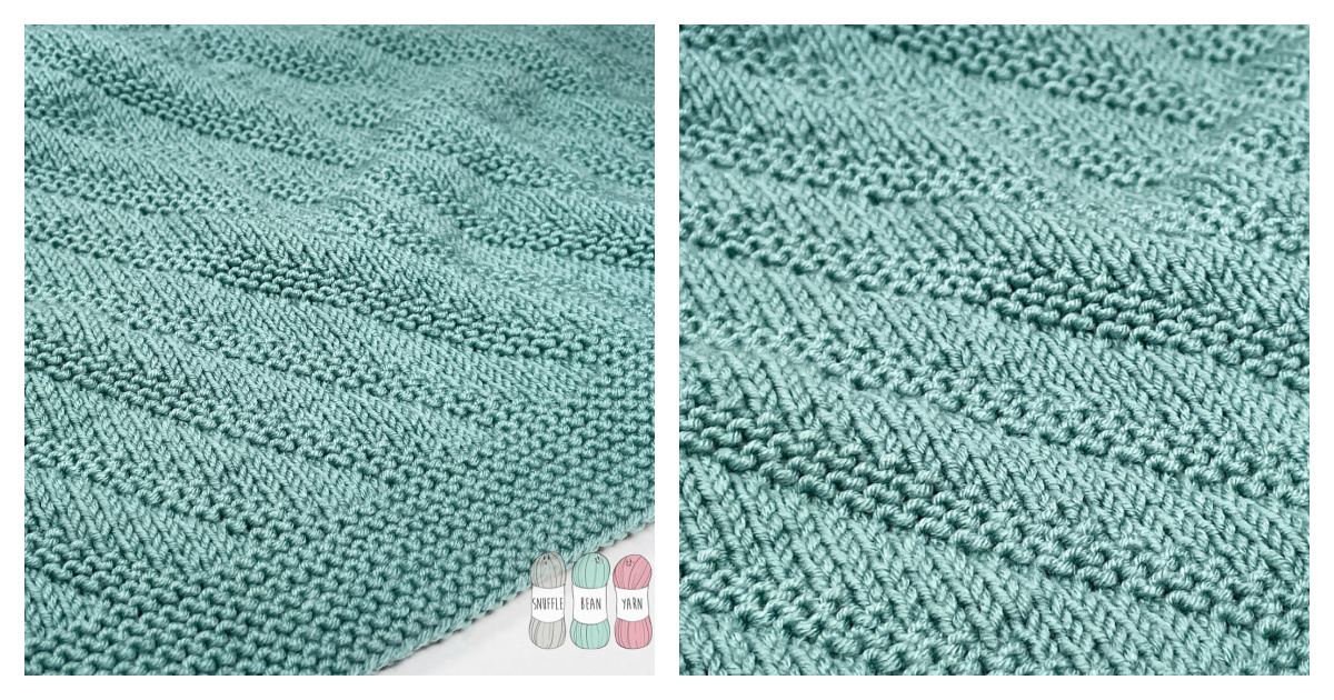 In Fours Baby Blanket Free Knitting Pattern and Video Tutorial